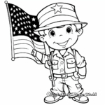 Military and American Flag Coloring Pages 2