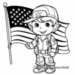 Military and American Flag Coloring Pages 4
