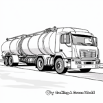 Military-Style Tanker Truck Coloring Pages 3