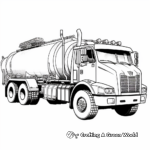 Military-Style Tanker Truck Coloring Pages 4