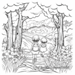 Mindful Forest Walk Coloring Pages 4