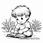 Mindful Giving Coloring Pages: Deep Thought and Consideration 1