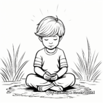 Mindful Giving Coloring Pages: Deep Thought and Consideration 2