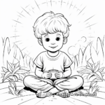 Mindful Giving Coloring Pages: Deep Thought and Consideration 4