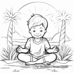 Mindful Meditation Positive Affirmation Coloring Pages 1