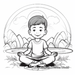 Mindful Meditation Positive Affirmation Coloring Pages 2