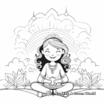 Mindful Meditation Positive Affirmation Coloring Pages 4