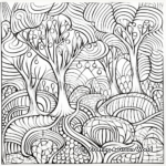 Mindful Tangle Pattern Coloring Pages 1