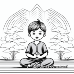 Mindfulness Meditation Coloring Sheets 1