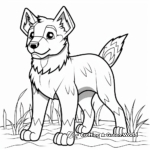 Minecraft Dog and Cat Friends Coloring Pages 1