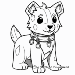 Minecraft Dog and Cat Friends Coloring Pages 3