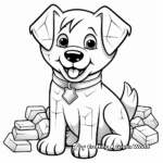 Minecraft Dog and Owner Coloring Pages 3