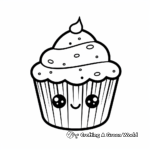 Mini Muffin Cupcake Coloring Pages for Beginners 1