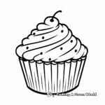 Mini Muffin Cupcake Coloring Pages for Beginners 4