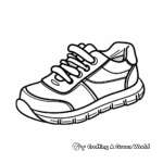 Minimalist Running Shoe Coloring Pages for Adults 1