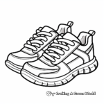 Minimalist Running Shoe Coloring Pages for Adults 3