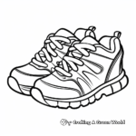 Minimalist Running Shoe Coloring Pages for Adults 4