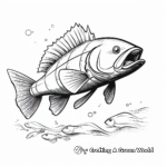 Minimalist Walleye Coloring Pages for Modern Art Lovers 1