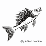 Minimalist Walleye Coloring Pages for Modern Art Lovers 4