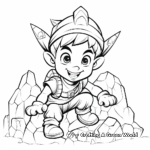 Mischievous Elf on the Shelf Coloring Pages 1