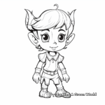 Mischievous Elf on the Shelf Coloring Pages 3