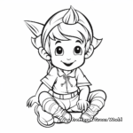 Mischievous Elf on the Shelf Coloring Pages 4