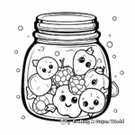 Mix Fruit Jelly Jar Coloring Pages 2