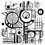 Modern and Stylish Abstract Coloring Pages 3