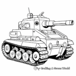 Modern Army Tank Coloring Sheets 1