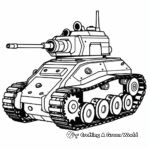 Modern Army Tank Coloring Sheets 2