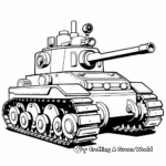 Modern Army Tank Coloring Sheets 3