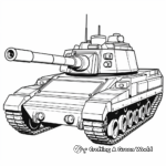 Modern Army Tank Coloring Sheets 4