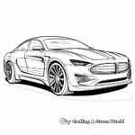 Modern Electric Car Coloring Sheets 3