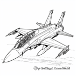 Modern Fighter Jet Coloring Pages 1