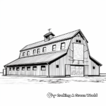 Modern Metal Barn Coloring Pages 2