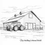 Modern Metal Barn Coloring Pages 3