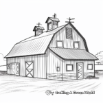 Modern Metal Barn Coloring Pages 4