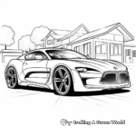 Modern Sports Car Coloring Pages 1
