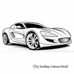 Modern Sports Car Coloring Pages 2