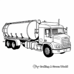 Modern Tanker Truck Coloring Pages 1