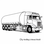 Modern Tanker Truck Coloring Pages 3