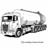 Modern Tanker Truck Coloring Pages 4