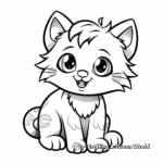 Monochrome Ragdoll Cat Coloring Pages for Relaxed Coloring 2