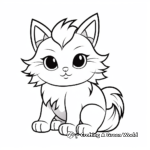 Monochrome Ragdoll Cat Coloring Pages for Relaxed Coloring 4
