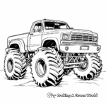 Monster Truck Coloring Pages for Adults 1