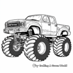 Monster Truck Coloring Pages for Adults 4