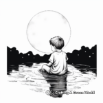 Moonlight Reflecting on Water Coloring Pages 4