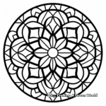 Mosaic Mandala Coloring Pages for Meditative Coloring 1