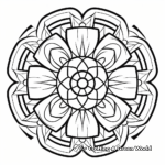 Mosaic Mandala Coloring Pages for Meditative Coloring 4