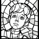 Mosaic Stained Glass Coloring Pages 3